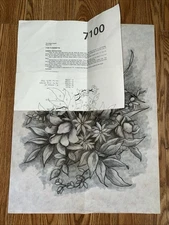 Tri-Chem Liquid Embroidery 7100 Flowerette Picture To Paint 24” x 18”