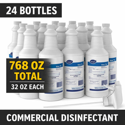Diversey Virex Tb RTU Disinfectant Lemon 32oz 24 Bottles 04743