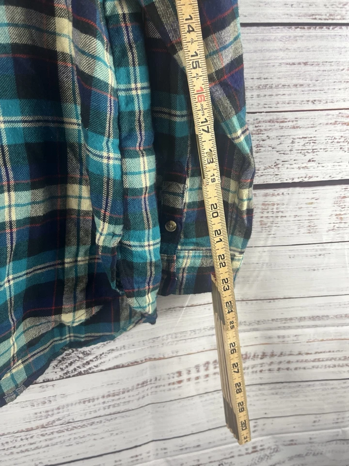 Camisa American Eagle Outfitters Para Hombre XL Multicolor Franela Cuadros Ajuste Novio Foto 4 de 4