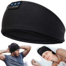 Sleep Headphones Headband Bluetooth 5.4, Headband Earphones Wireless with USB...