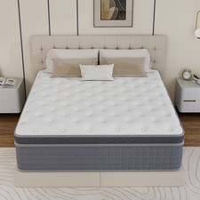 12/14 Inch Gel Memory Foam Pocket Spring Mattress Twin Full Queen King In a Box
