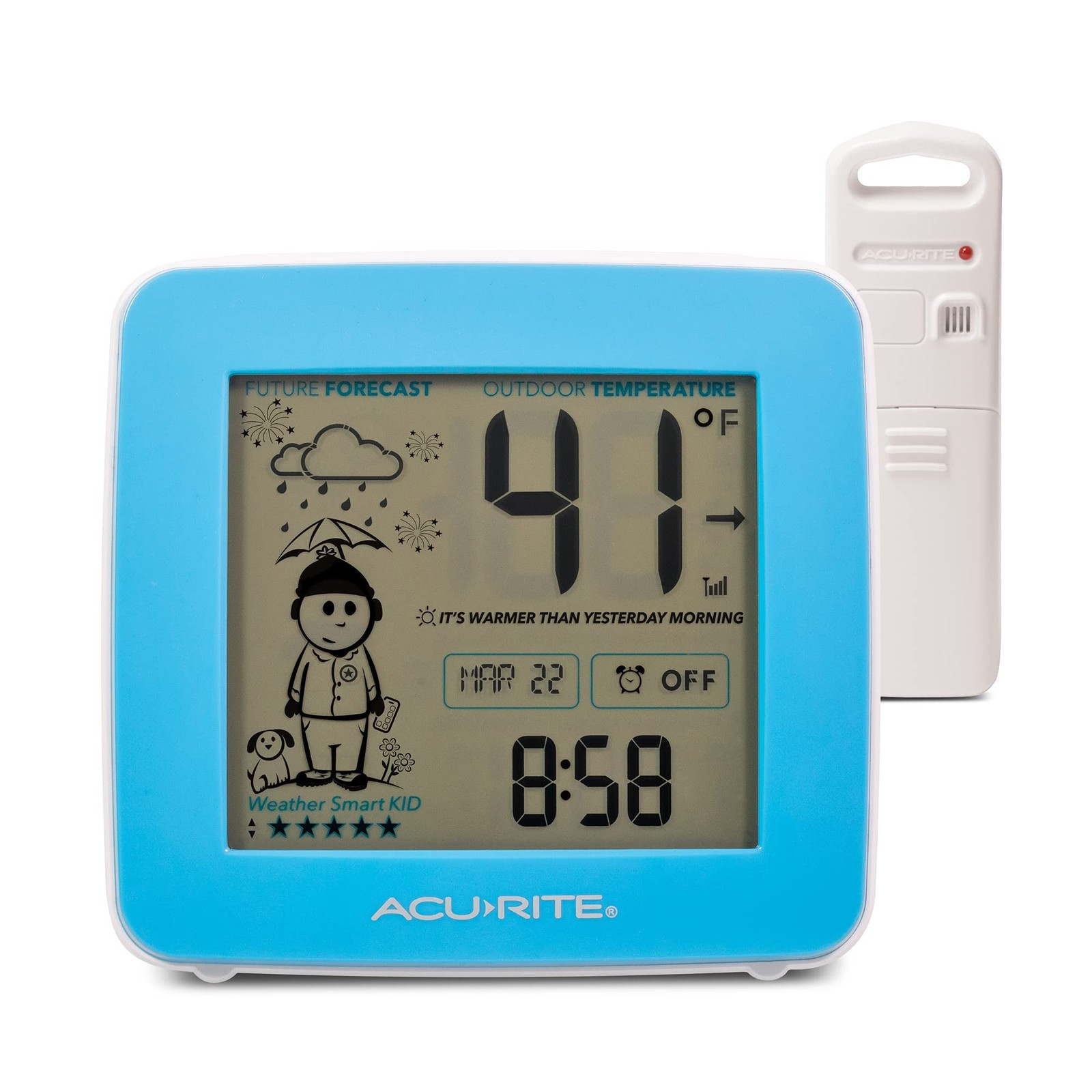 With Alarm Clock, Time, Date, And Wireless Outdo...