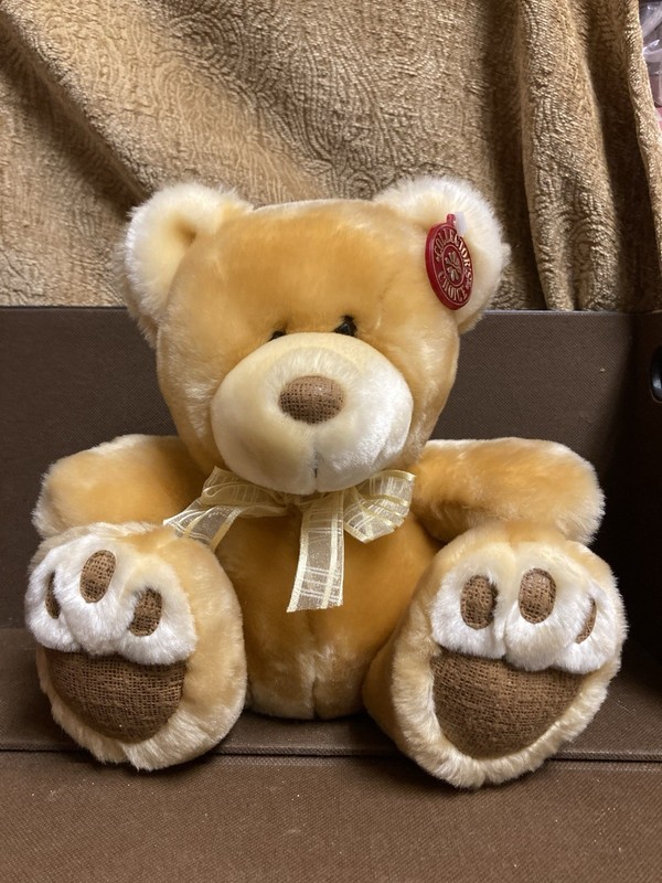Dan Dee Collector's Choice Teddy Bear 10" Plush Gold/Cream Fur Stuffed Animal