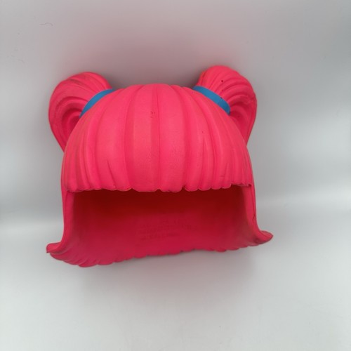 Vintage 2005 Toy Quest Pink Foam Wig Helmet Cosplay Anime Costume Pigtails Hair
