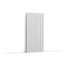 Orac Flute XL 3D Wall Panel, Purotouch, Primed White, 2-Pack