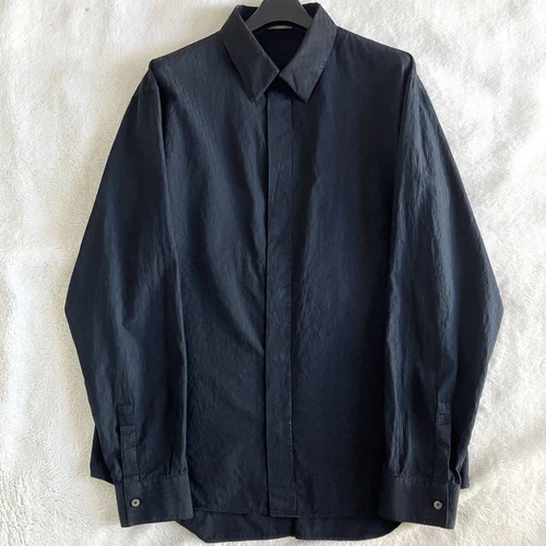 Camicia Abito Christian Dior 2020 Cotone Oblique Jacquard 44 Nero Made in Italy