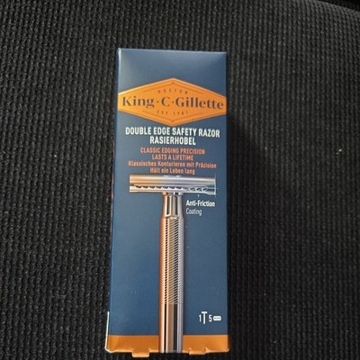 King C. Gillette Rasierhobel für Männer, mit sicherer Doppel-Schneidekante, Meta