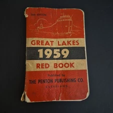 Great Lakes Red Book 1959 Shipping Fleet Vessel Captains Engineers Ports History