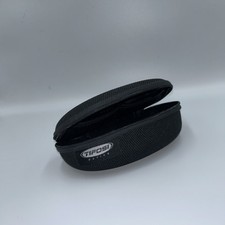 Tifosi Optics Hard Shell Black Woven Fabric Glasses CASE Zipper Closure.