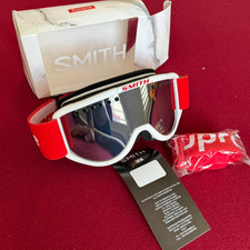 Supreme x Smith White Ski Snowboard Goggles FW15 Motocross ATV Dirt Bike New