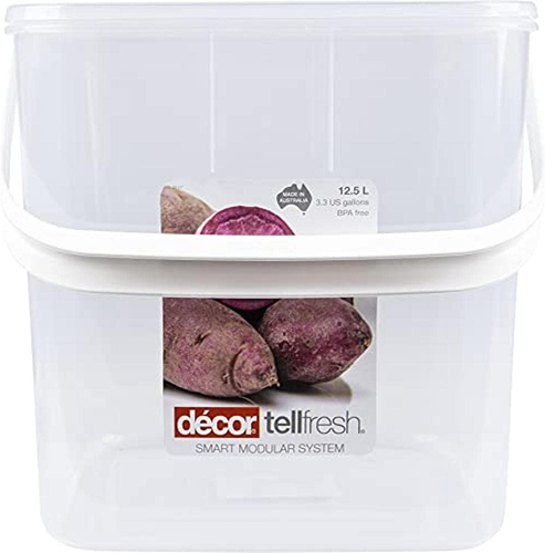 Décor Tellfresh Tall Large Storage Container with Pantry Scoop | Large Airtight Container | Practical & Stackable Design | 3L Capacity