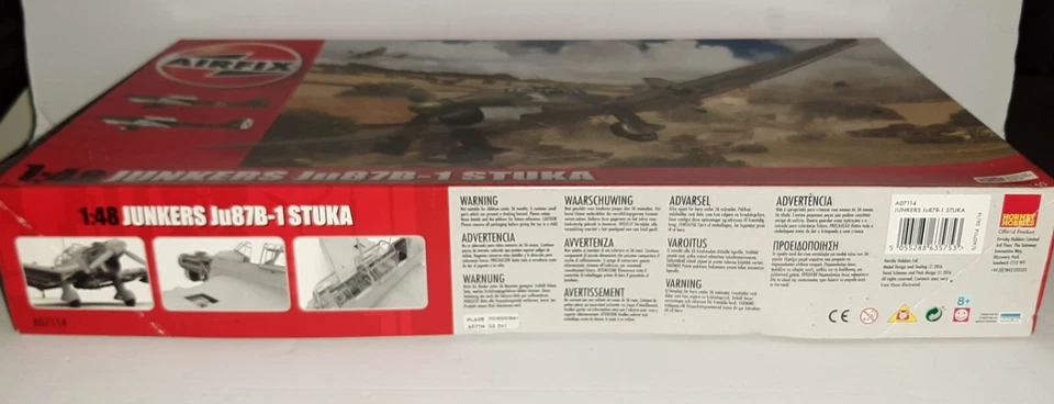KIT MONTAGGIO AEREO JUNKERS JU87B-1 STUKA AIRFIX SCALA 1/48 NO.A07114 - Immagine 2 di 2