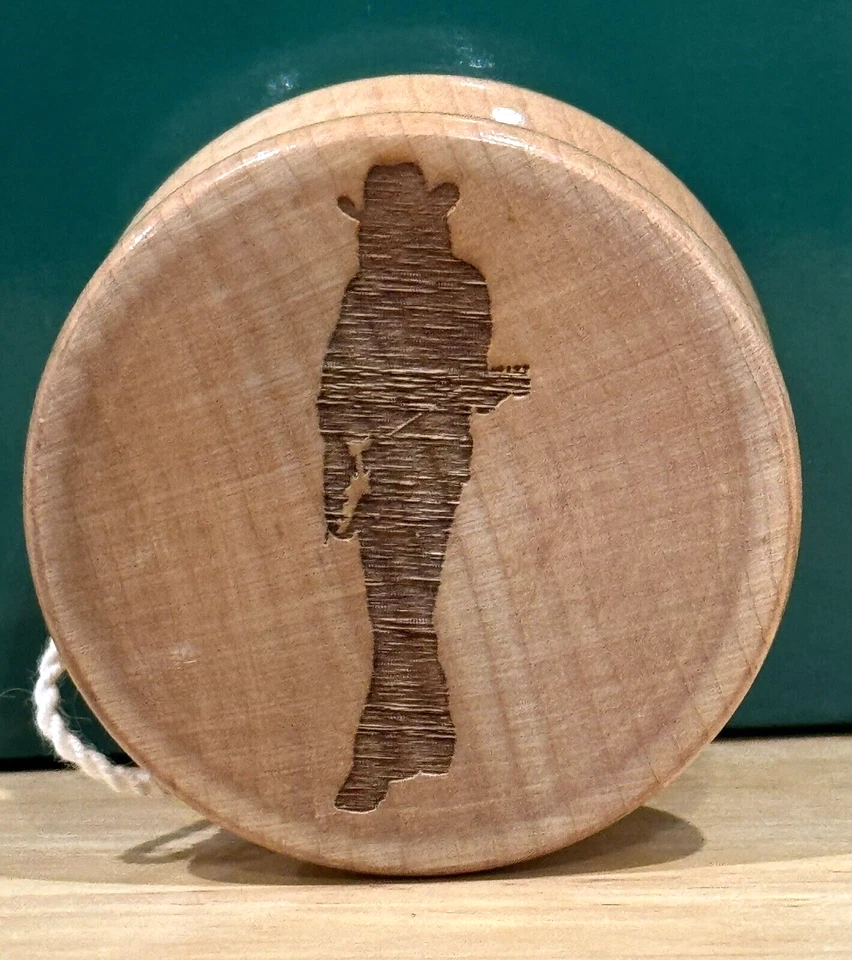 罕见 HTF 2020 YOYO 工厂 LARRY MITCHELL 木制 YO-YO 原装盒 — 第 3/4 张图片