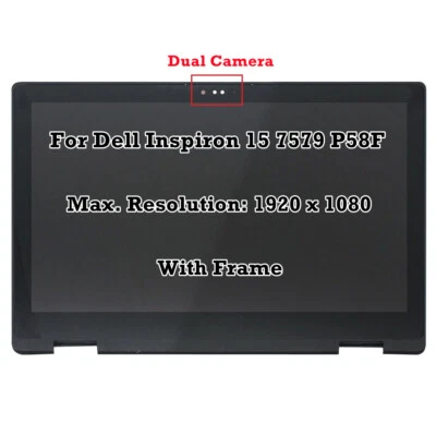 15.6"Dell Inspiron 15 7579 P58F P58F001 FHD écran LCD Panneau Tactile Assemblage - Photo 1/4