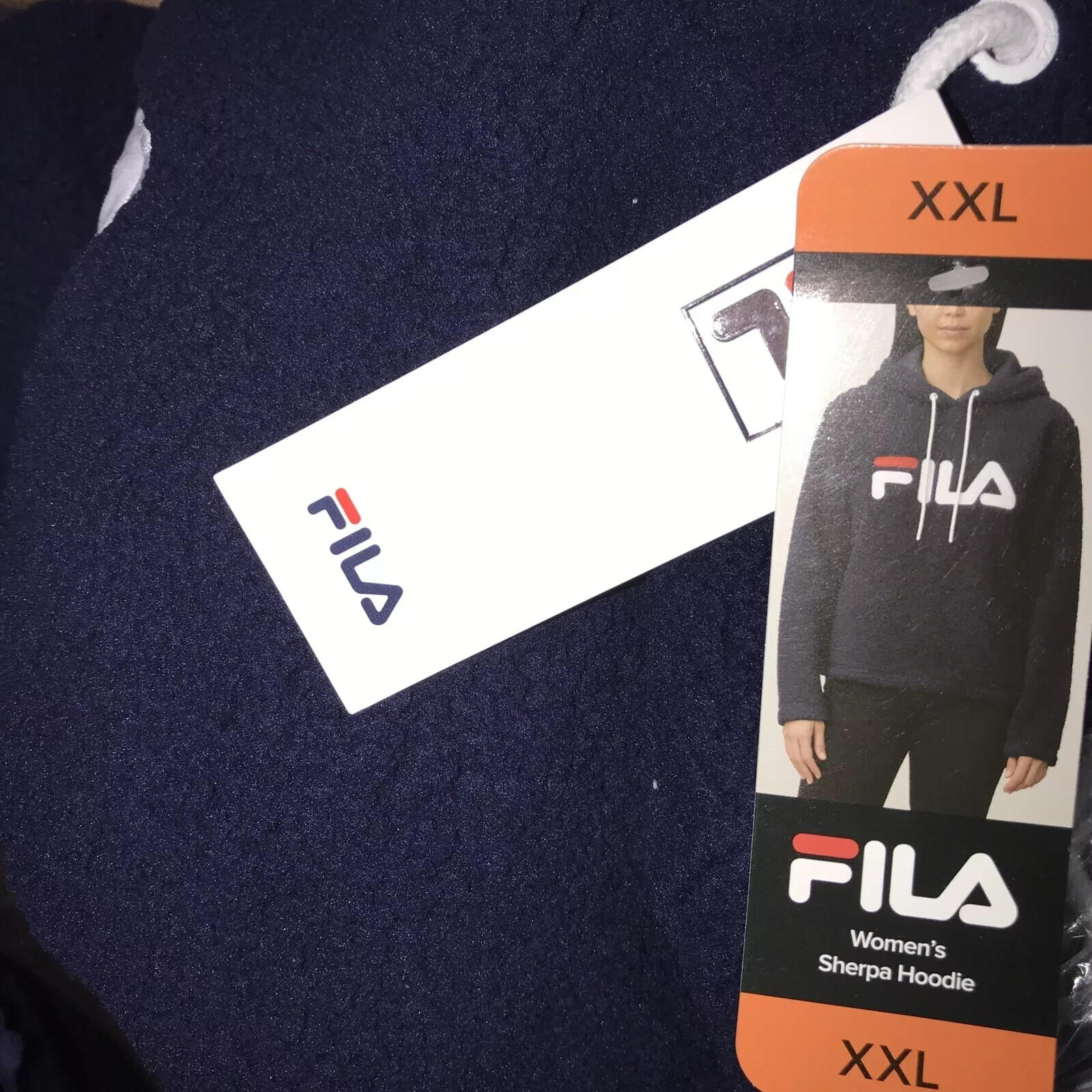 Fila Donna Caroline Sherpa Felpa con Cappuccio Pavone XXL (1003)