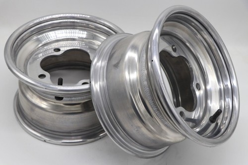 2 x 10" front aluminum wheels rims 4x144 HONDA 450r 400EX 300EX 250EX POLISHED - Picture 6 of 12