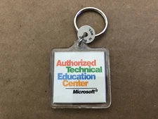 Vintage MICROSOFT Authorized Technical Education Keychain ROCKWELL Software