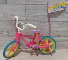 1993 Vintage Mattel Barbie- Stacie on the go Bike Playset W/ STACIE FLAG