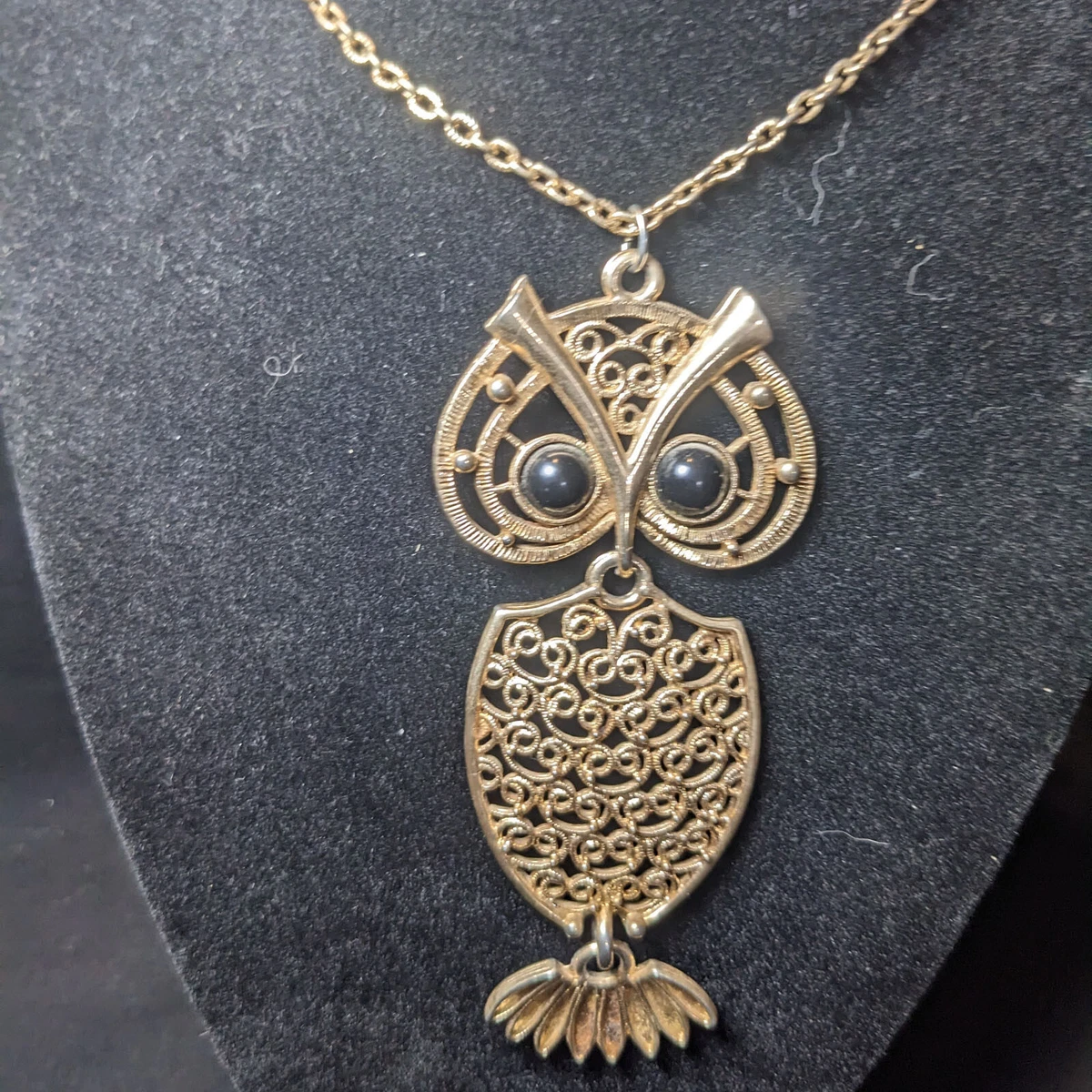 Sarah coventry owl on sale necklace