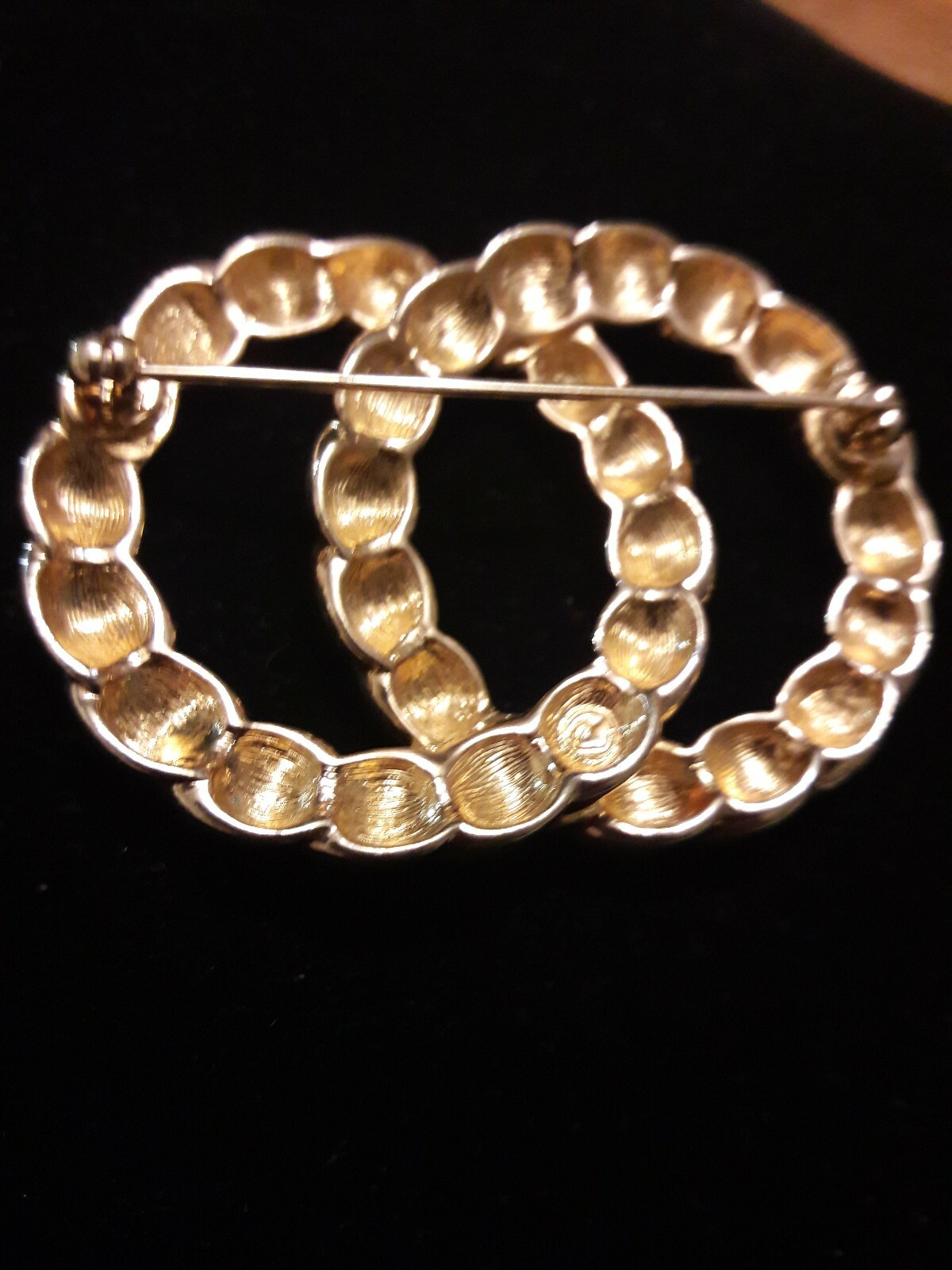 Swarovski Swan Signed Interlocking Circle Rhinest… - image 7