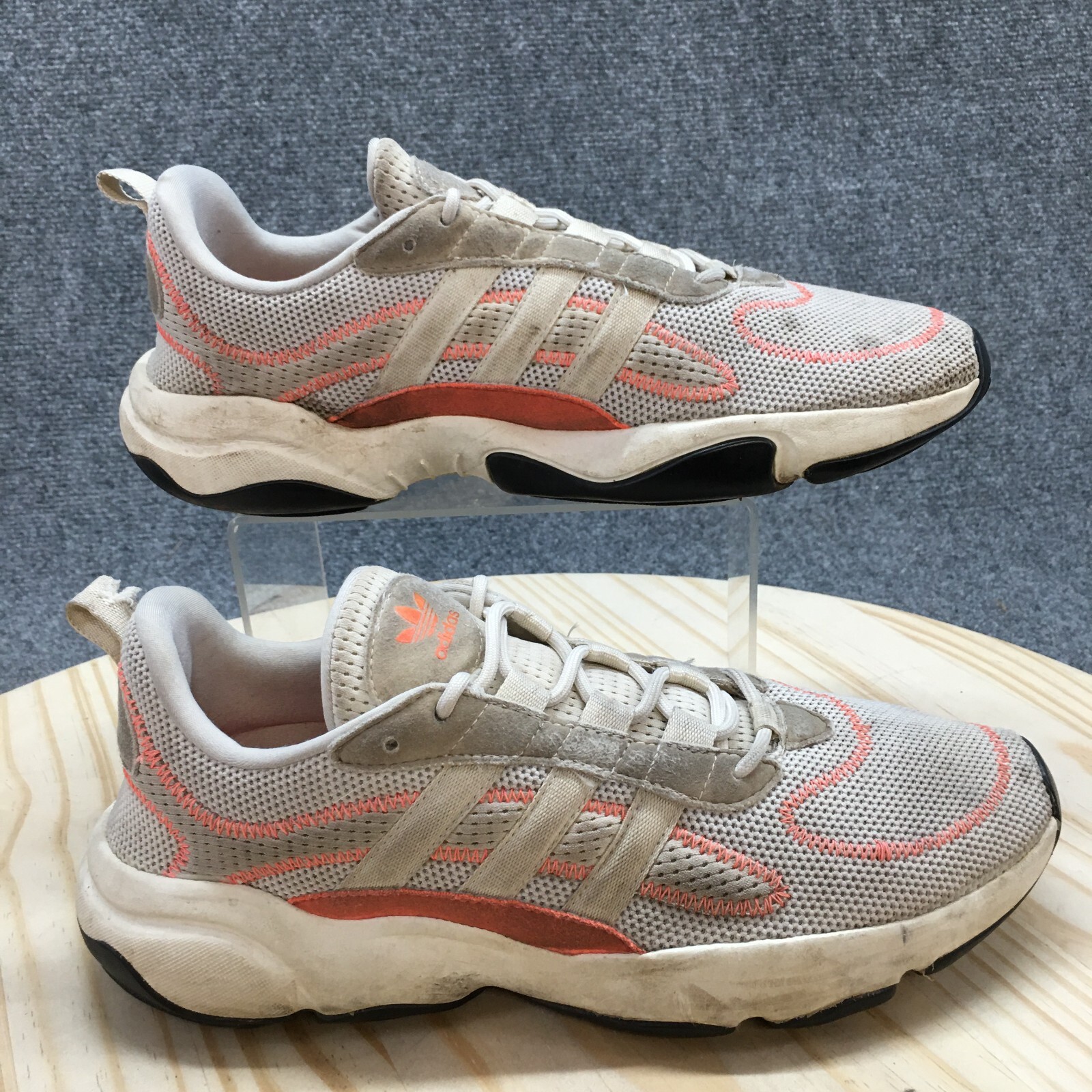 Adidas Shoes Womens 11 Boost LHG Sneakers Beige Orange Lace Up Sports 029003 Adidas Shoes Womens 11 Boost LHG Sneakers Beige Orange Lace Up Sports 029003