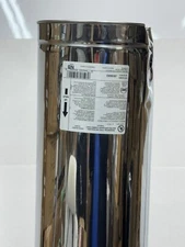 SuperVent 6" x 36" Insulated Double Wall Stainless Chimney Pipe With Some Dents