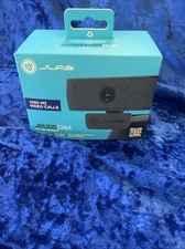 JLab JBuds HD Webcam, Black, 1080p/30 FPS, 2.1 Megapixels, Omni Directional Mic