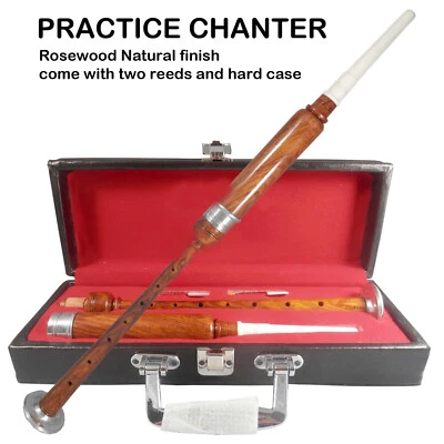 TARTANCITY TC Scottish Highland BagPipe Practice Chanter, Carrying case & Reeds