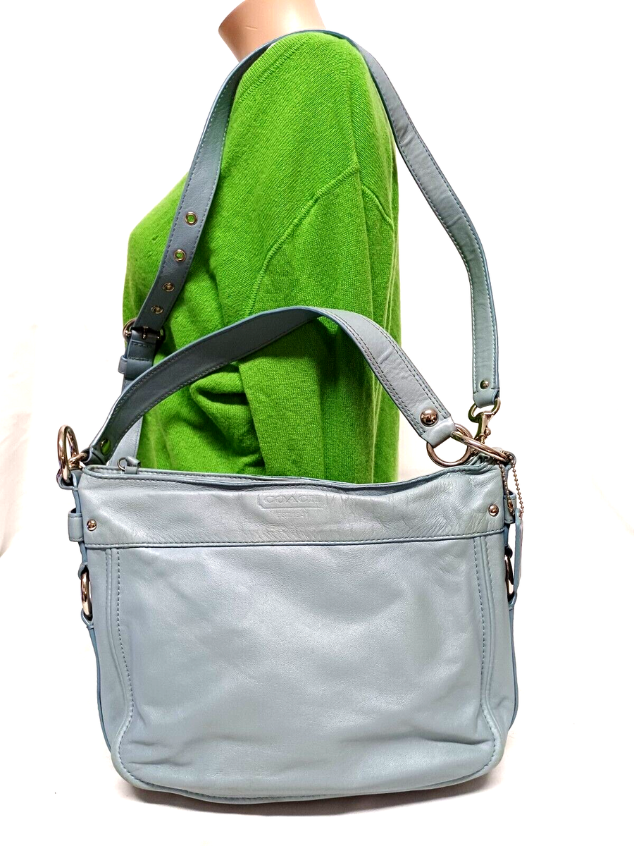 【Coach】ゾーイ ショルダーバッグ COACH ZOE LIGHT BLUE 2WAY SHOULDER HANDBAG F14707 | eBay