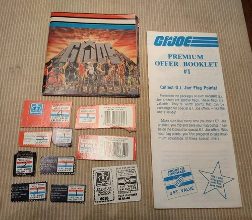 Vintage 1985 GI Joe Bilingual Order Form Catalog Paperwork Flag Points Canadian