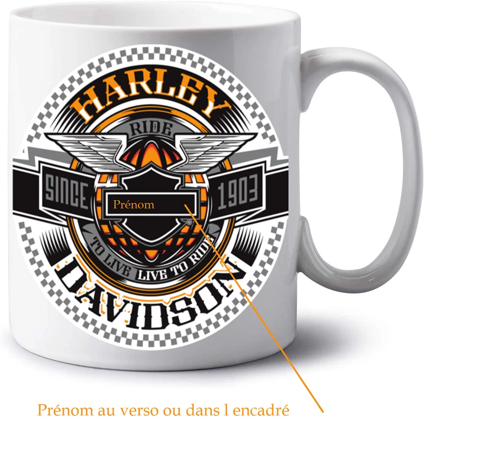 mug sublimation personnalisable HARLEY DAVIDSON - Photo 3/3