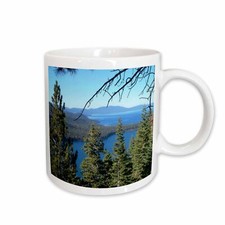 3dRose Fallen Leaf Lake and Lake Tahoe South Shore Mug