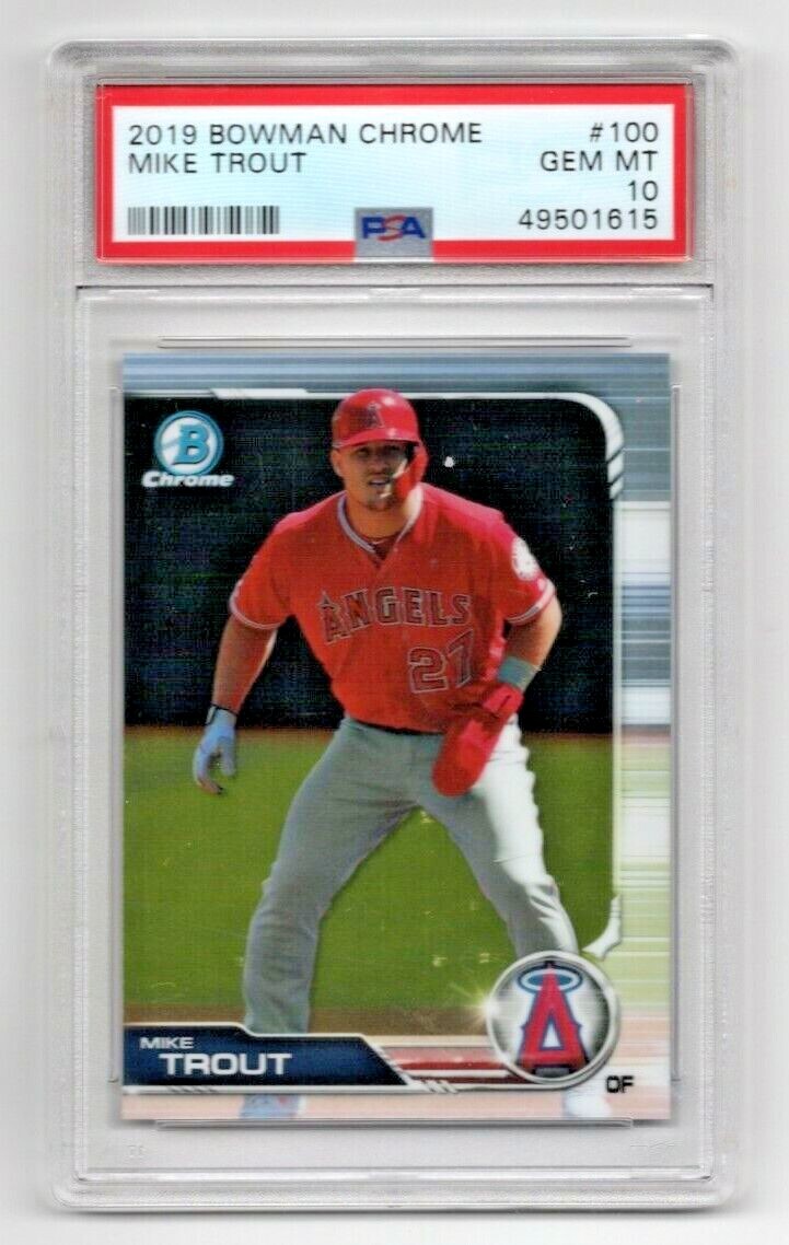 Bowman Mike Trout front