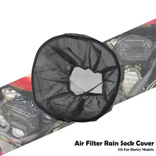 Black Air Filter Cleaner Rain Sock Fit For Harley 114 117 107 Engine Touring