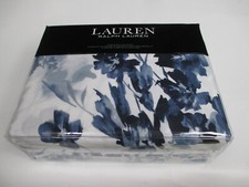 New Ralph Lauren FLORA White Blue Floral 3pc Duvet Set - King