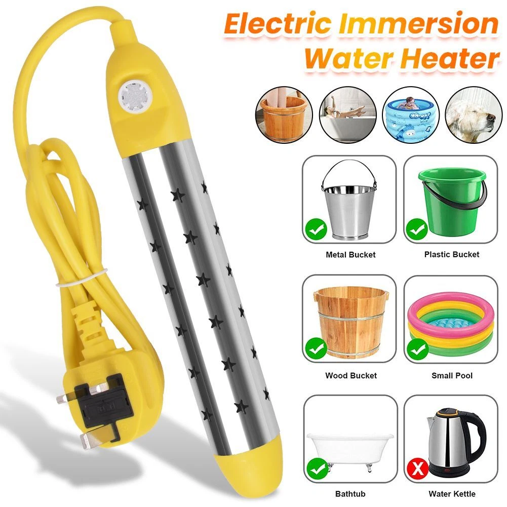 2500W Electric Immersion Water Heater Portable Suspension Hot Fast Water  Boiler | eBay