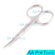 Curved 3.5" SILVER CUTICAL SCISSORS Cuticle Shears Nail Clipper Hair Nose