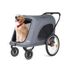 R8 Pro Extra Large Foldable Pet Stroller, Dog Stroller  Pet Trailer for Larg...
