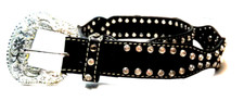 Belt Nocona Co. Genuine leather loaded with rhinestones 2242TRjC 