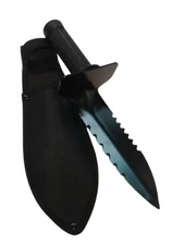 Prospectors Elite 12" Double Side Serrated Edge Digger Digging Shovel Sheath