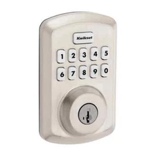 Kwikset Powerbolt 250 Satin Nickel Electronic Deadbolt Door Lock w/ 10-Button