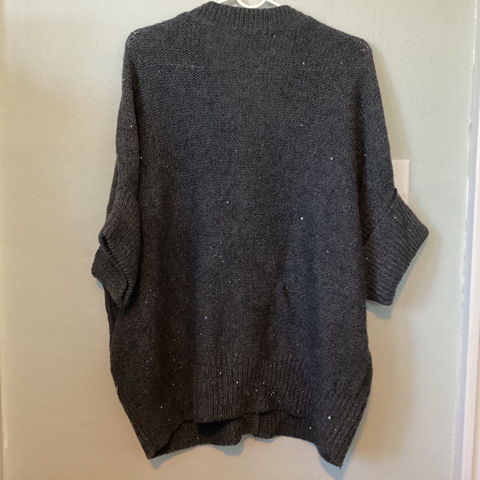 Talbots Oversize Medium Sequins Sparkle Button Sw… - image 11