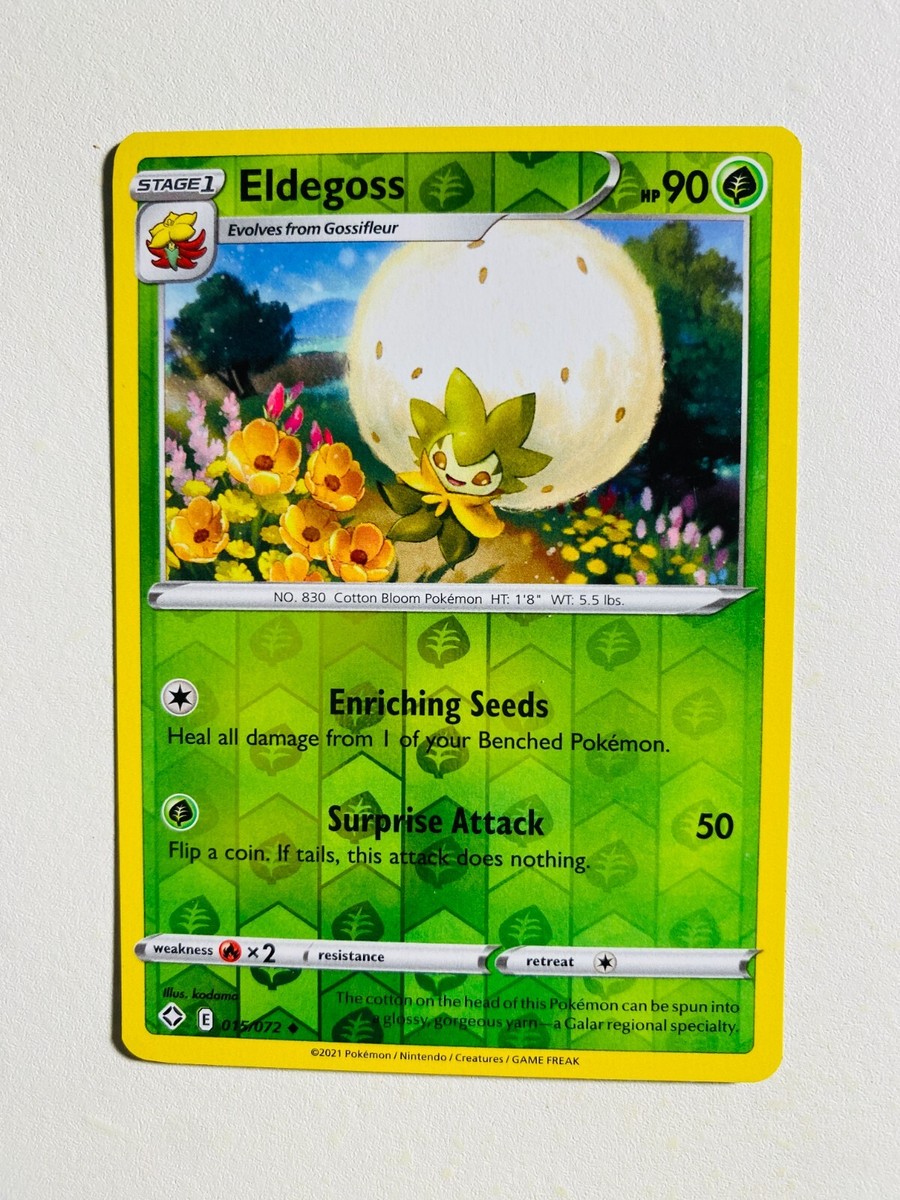 eldegoss pokemon card value TCG - s2 - 097/096 Ultra Rare Card Type POKEMON #830 ELDEGOSS 015/072 RARE
