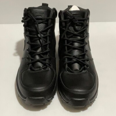 Nike Men\'s Black Leather Winter Boots Waterproof Lace Up Size 9.5 454350-003 Nike Men main image 4