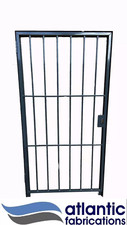 Bespoke Steel SECURITY Gate with FULL ANGLE IRON FRAME- 2000H x 1100W - GREY