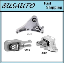 3PCS MOTOR & TRANS MOUNT FIT 2013-2022 BUICK ENCORE/ CHEVROLET TRAX 1.4L
