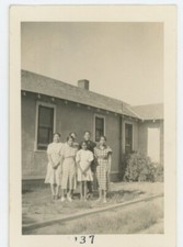 Vintage Photo Beautiful African American Family Home Dresses Up Do Smiles 1930s