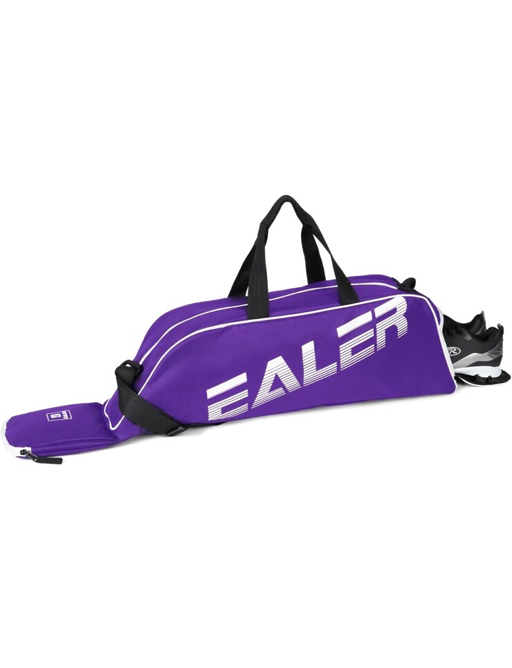 Ealer Baseball Bat Dugout Tote Bag Purple T-ball Softball Equipment Bag ...