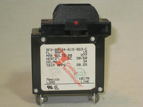 Carling Technologies AF2-80-34-610-563-C 34-10A on off circuit breaker switch + - Picture 2 of 8