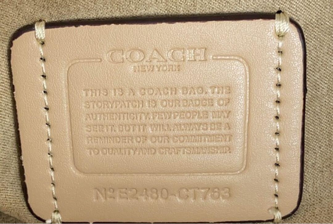 COACH Faye Drawstring Bag Chalk CT763 Outlet NEW | eBay